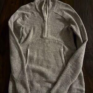 lululemon athletica Women's Gray Zip-Up Sweater